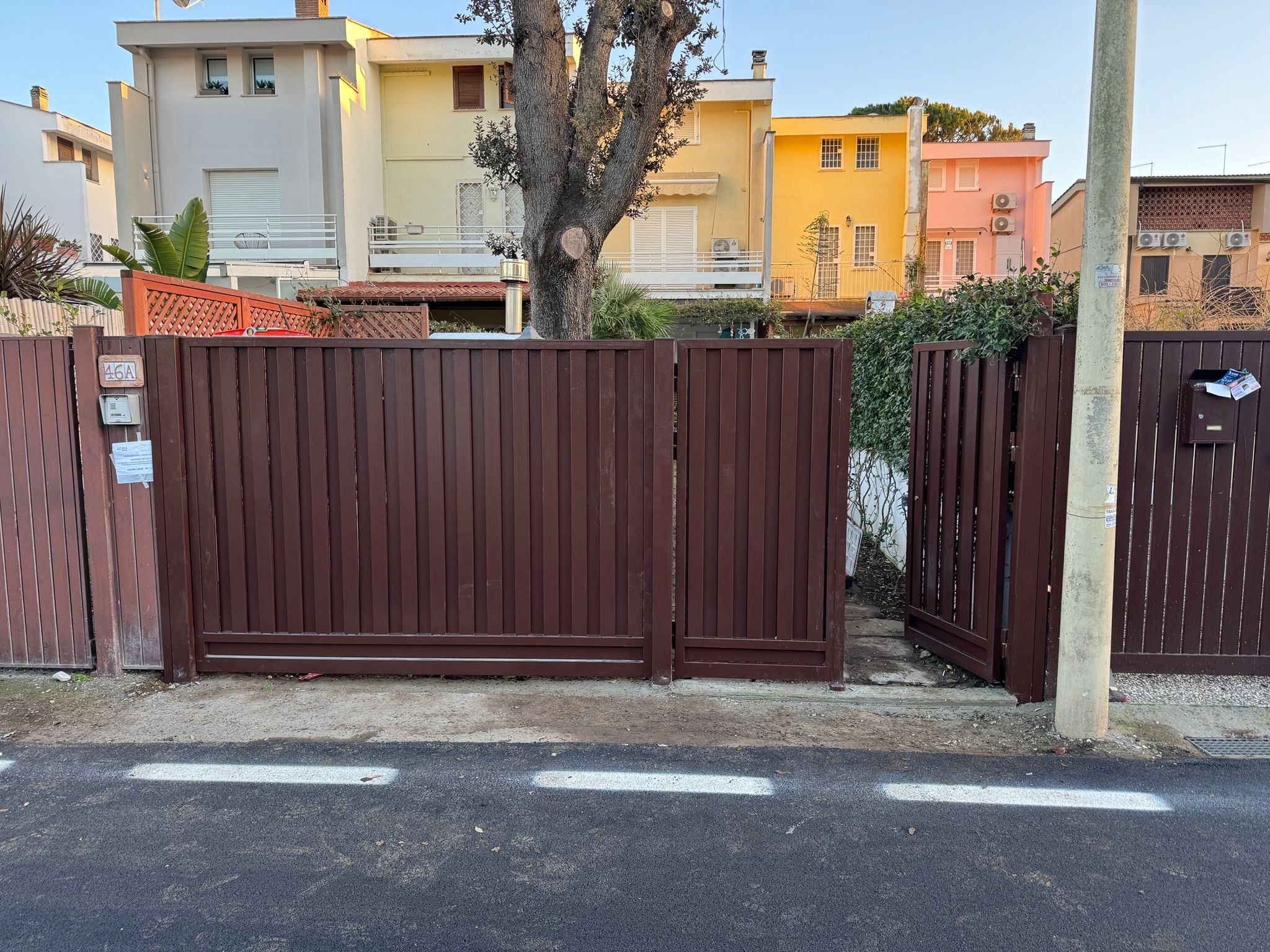 Cancello Pedonale con porzione fissa Fregene